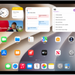 A screenshot showing an example of an iPad Home Screen.