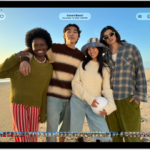 A photo is open in the Photos app and fills the center of the screen.