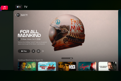 Apple TV screen showing App Switcher