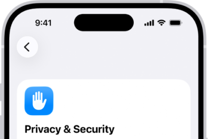 The Privacy & Security screen, with settings for Location Services and Tracking, and settings to control which apps can access your data.