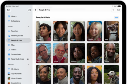 The People & Pets collection is open in the Photos app.