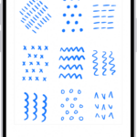 A note showing a drawing and Markup tools along the bottom of the screen.