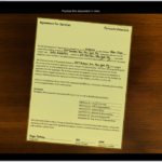 A screen showing a document being scanned. The Take Picture button is at the bottom center.