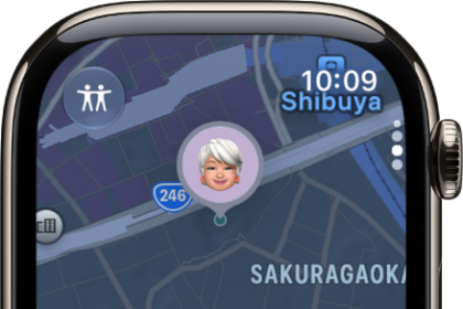 A Find My screen showing a friend's location on a map.