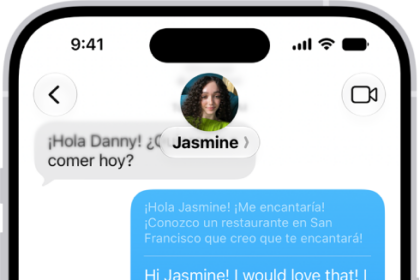 A conversation in the Messages app translated from Spanish to English.